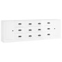 Aparadores 3 uds madera contrachapada blanco brillo de vidaXL, Aparadores - Ref: Foro24-3185289, Precio: 265,89 €, Descuento: %