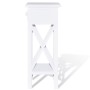Mesita auxiliar con cajón blanca de vidaXL, Mesas auxiliares - Ref: Foro24-241147, Precio: 79,28 €, Descuento: %