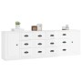 Aparadores 3 uds madera contrachapada blanco brillo de vidaXL, Aparadores - Ref: Foro24-3185289, Precio: 265,89 €, Descuento: %