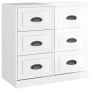 Aparadores 3 uds madera contrachapada blanco brillo de vidaXL, Aparadores - Ref: Foro24-3185289, Precio: 265,89 €, Descuento: %