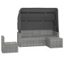 Set de sofás de jardín 4 pzas y cojines ratán sintético gris de vidaXL, Conjuntos de jardín - Ref: Foro24-3186649, Precio: 41...
