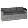 Set de sofás de jardín 4 pzas y cojines ratán sintético gris de vidaXL, Conjuntos de jardín - Ref: Foro24-3186649, Precio: 41...