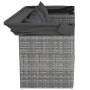 Set de sofás de jardín 4 pzas y cojines ratán sintético gris de vidaXL, Conjuntos de jardín - Ref: Foro24-3186649, Precio: 41...