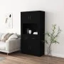 Aparador alto madera contrachapada negro de vidaXL, Aparadores - Ref: Foro24-3185368, Precio: 152,70 €, Descuento: %