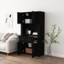 Aparador alto madera contrachapada negro de vidaXL, Aparadores - Ref: Foro24-3185368, Precio: 155,90 €, Descuento: %