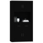 Aparador alto madera contrachapada negro de vidaXL, Aparadores - Ref: Foro24-3185368, Precio: 155,90 €, Descuento: %