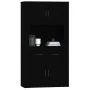 Aparador alto madera contrachapada negro de vidaXL, Aparadores - Ref: Foro24-3185368, Precio: 152,70 €, Descuento: %