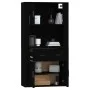 Aparador alto madera contrachapada negro de vidaXL, Aparadores - Ref: Foro24-3185368, Precio: 152,70 €, Descuento: %