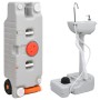 Juego de lavabo y depósito de agua portátil para camping de vidaXL, Camping y senderismo - Ref: Foro24-3186661, Precio: 323,9...
