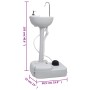 Juego de lavabo y depósito de agua portátil para camping de vidaXL, Camping y senderismo - Ref: Foro24-3186661, Precio: 323,9...