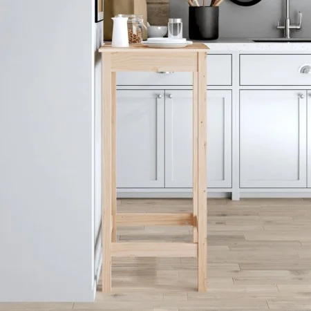 Mesa alta de bar madera maciza de pino 50x50x110 cm de vidaXL, Mesas de cocina y de comedor - Ref: Foro24-833263, Precio: 54,...