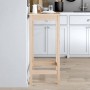 Mesa alta de bar madera maciza de pino 50x50x110 cm de vidaXL, Mesas de cocina y de comedor - Ref: Foro24-833263, Precio: 56,...