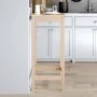 Mesa alta de bar madera maciza de pino 50x50x110 cm de vidaXL, Mesas de cocina y de comedor - Ref: Foro24-833263, Precio: 54,...