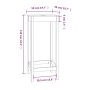 Mesa alta de bar madera maciza de pino 50x50x110 cm de vidaXL, Mesas de cocina y de comedor - Ref: Foro24-833263, Precio: 56,...