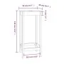 Mesa alta de bar madera maciza de pino 50x50x110 cm de vidaXL, Mesas de cocina y de comedor - Ref: Foro24-833263, Precio: 54,...
