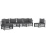 Juego muebles de jardín 6 pzas y cojines acero gris antracita de vidaXL, Conjuntos de jardín - Ref: Foro24-3186843, Precio: 5...