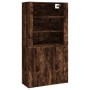 Aparador alto madera contrachapada roble ahumado de vidaXL, Aparadores - Ref: Foro24-3185364, Precio: 147,02 €, Descuento: %