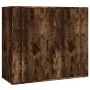 Aparador alto madera contrachapada roble ahumado de vidaXL, Aparadores - Ref: Foro24-3185364, Precio: 144,27 €, Descuento: %