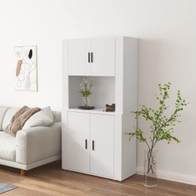 Aparador alto madera contrachapada blanco de vidaXL, Aparadores - Ref: Foro24-3185351, Precio: 158,59 €, Descuento: %
