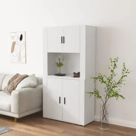 Aparador alto madera contrachapada blanco de vidaXL, Aparadores - Ref: Foro24-3185351, Precio: 159,67 €, Descuento: %