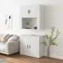 Aparador alto madera contrachapada blanco de vidaXL, Aparadores - Ref: Foro24-3185351, Precio: 159,67 €, Descuento: %