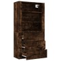 Aparador alto madera contrachapada roble ahumado de vidaXL, Aparadores - Ref: Foro24-3185396, Precio: 161,46 €, Descuento: %