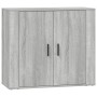 Aparadores 3 piezas madera contrachapada gris Sonoma de vidaXL, Aparadores - Ref: Foro24-3185421, Precio: 268,28 €, Descuento: %