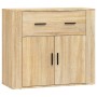 Aparadores 3 piezas madera contrachapada color roble sonoma de vidaXL, Aparadores - Ref: Foro24-3185426, Precio: 279,75 €, De...
