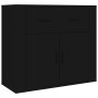 Aparador alto madera contrachapada negro de vidaXL, Aparadores - Ref: Foro24-3185376, Precio: 132,18 €, Descuento: %