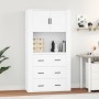 Aparador alto madera contrachapada blanco de vidaXL, Aparadores - Ref: Foro24-3185383, Precio: 169,13 €, Descuento: %