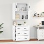 Aparador alto madera contrachapada blanco de vidaXL, Aparadores - Ref: Foro24-3185383, Precio: 169,13 €, Descuento: %