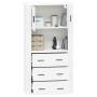 Aparador alto madera contrachapada blanco de vidaXL, Aparadores - Ref: Foro24-3185383, Precio: 169,13 €, Descuento: %