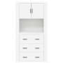 Aparador alto madera contrachapada blanco de vidaXL, Aparadores - Ref: Foro24-3185383, Precio: 169,13 €, Descuento: %