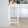 Mesa alta de bar madera maciza de pino blanco 50x50x110 cm de vidaXL, Mesas de cocina y de comedor - Ref: Foro24-833264, Prec...