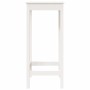 Mesa alta de bar madera maciza de pino blanco 50x50x110 cm de vidaXL, Mesas de cocina y de comedor - Ref: Foro24-833264, Prec...