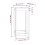 High bar table solid white pine wood 50x50x110 cm by vidaXL, Kitchen and dining tables - Ref: Foro24-833264, Price: 62,40 €, ...