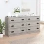 Aparadores 2 piezas madera contrachapada gris Sonoma de vidaXL, Aparadores - Ref: Foro24-3185245, Precio: 186,39 €, Descuento: %