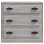 Aparadores 2 piezas madera contrachapada gris Sonoma de vidaXL, Aparadores - Ref: Foro24-3185245, Precio: 189,29 €, Descuento: %