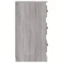 Aparadores 2 piezas madera contrachapada gris Sonoma de vidaXL, Aparadores - Ref: Foro24-3185245, Precio: 186,39 €, Descuento: %