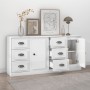 Aparadores 2 uds madera contrachapada blanco brillo de vidaXL, Aparadores - Ref: Foro24-3185225, Precio: 167,56 €, Descuento: %