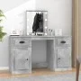 Concrete gray LED dressing table 130x50x132.5 cm by vidaXL, Bedroom Dressers - Ref: Foro24-3185347, Price: 161,86 €, Discount: %