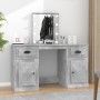 Tocador con LED gris hormigón 130x50x132,5 cm de vidaXL, Tocadores para dormitorios - Ref: Foro24-3185347, Precio: 163,99 €, ...