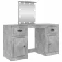 Concrete gray LED dressing table 130x50x132.5 cm by vidaXL, Bedroom Dressers - Ref: Foro24-3185347, Price: 161,86 €, Discount: %