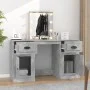 Concrete gray LED dressing table 130x50x132.5 cm by vidaXL, Bedroom Dressers - Ref: Foro24-3185347, Price: 161,86 €, Discount: %