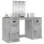 Concrete gray LED dressing table 130x50x132.5 cm by vidaXL, Bedroom Dressers - Ref: Foro24-3185347, Price: 161,86 €, Discount: %