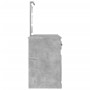Tocador con LED gris hormigón 130x50x132,5 cm de vidaXL, Tocadores para dormitorios - Ref: Foro24-3185347, Precio: 163,99 €, ...