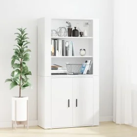Tall white plywood sideboard by vidaXL, Sideboards - Ref: Foro24-3185359, Price: 140,81 €, Discount: %