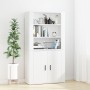 Aparador alto madera contrachapada blanco de vidaXL, Aparadores - Ref: Foro24-3185359, Precio: 143,07 €, Descuento: %