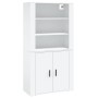 Aparador alto madera contrachapada blanco de vidaXL, Aparadores - Ref: Foro24-3185359, Precio: 143,07 €, Descuento: %