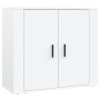 Aparador alto madera contrachapada blanco de vidaXL, Aparadores - Ref: Foro24-3185359, Precio: 143,07 €, Descuento: %
